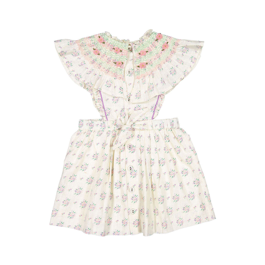 Bonjour Reina Dress - Small Pastels Flowers Print