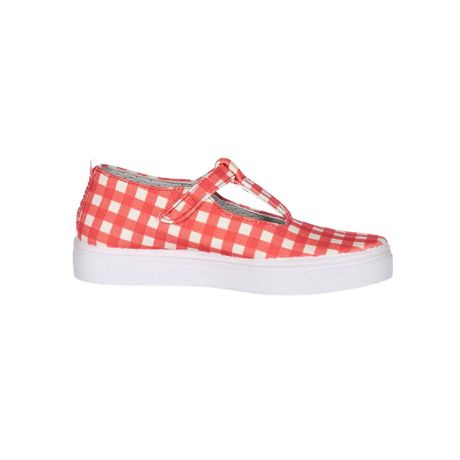 AKIDO Red Gingham Caleb T-straps