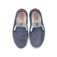 AKIDO Navy Organic Landon Slip Ons