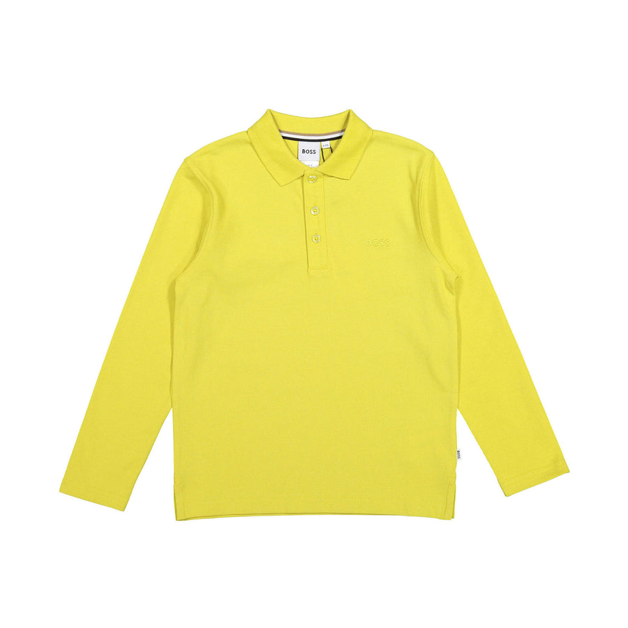 Hugo Boss Lime Long Sleeve Polo