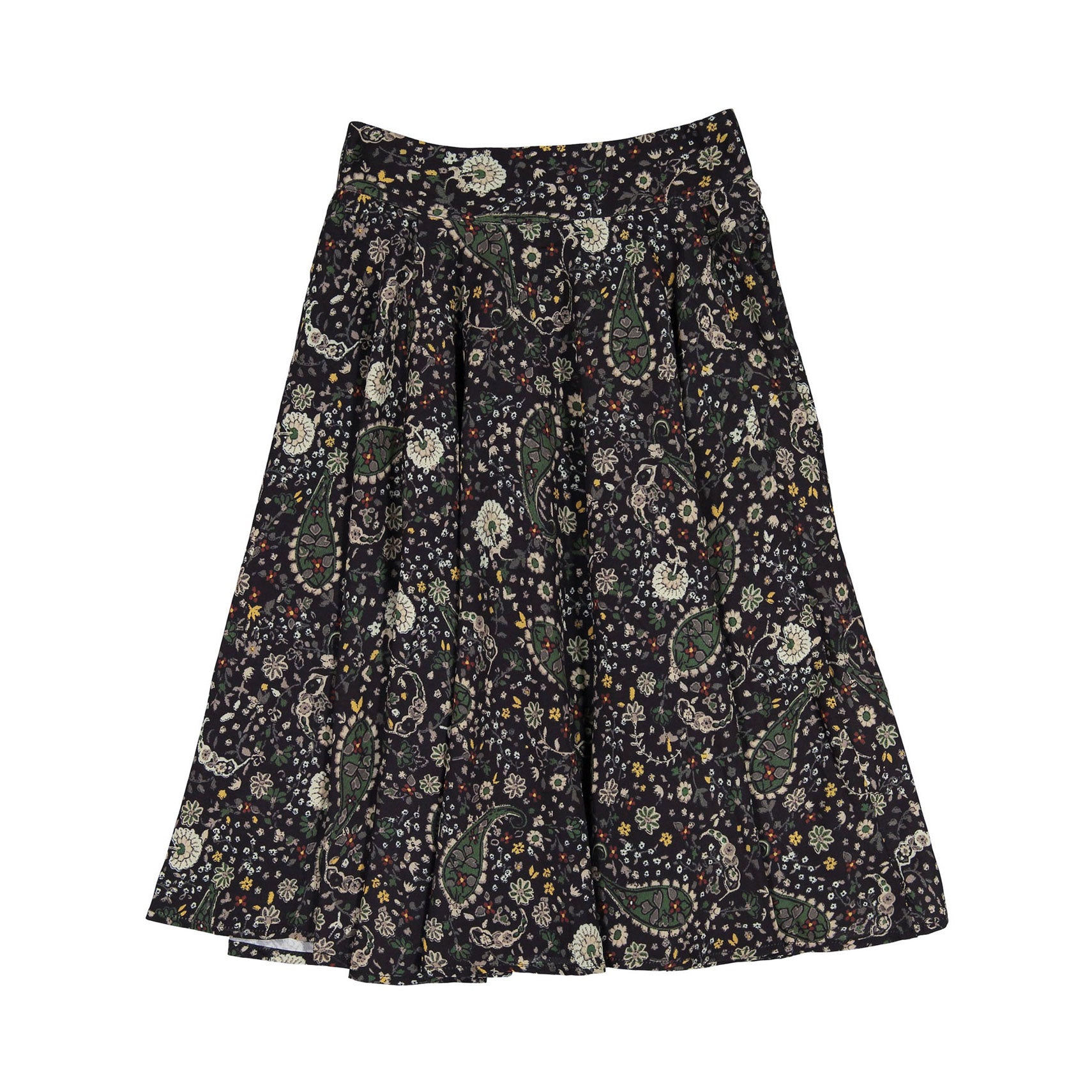 Ava and Lu Black Paisley Skirt – Ladida