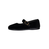 Childrenchic Black Velvet Mary jane with buckle