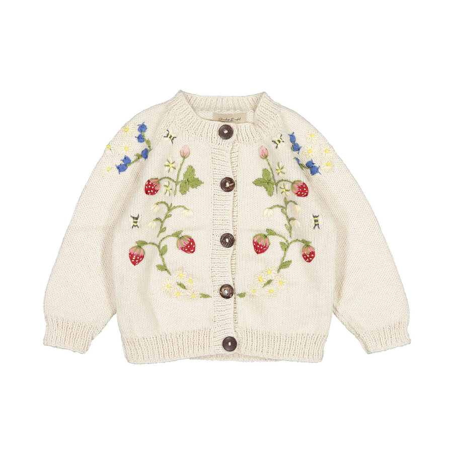 Shirley Bredal Marshmallow Strawberry Cardigan