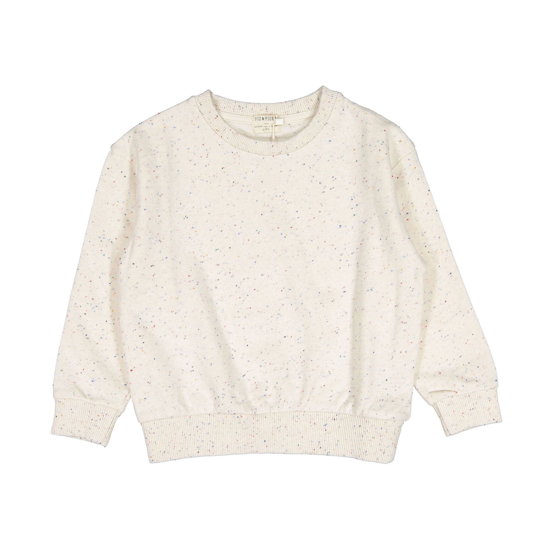 Fin and Vince Terry Sweater - Confetti Print – Ladida