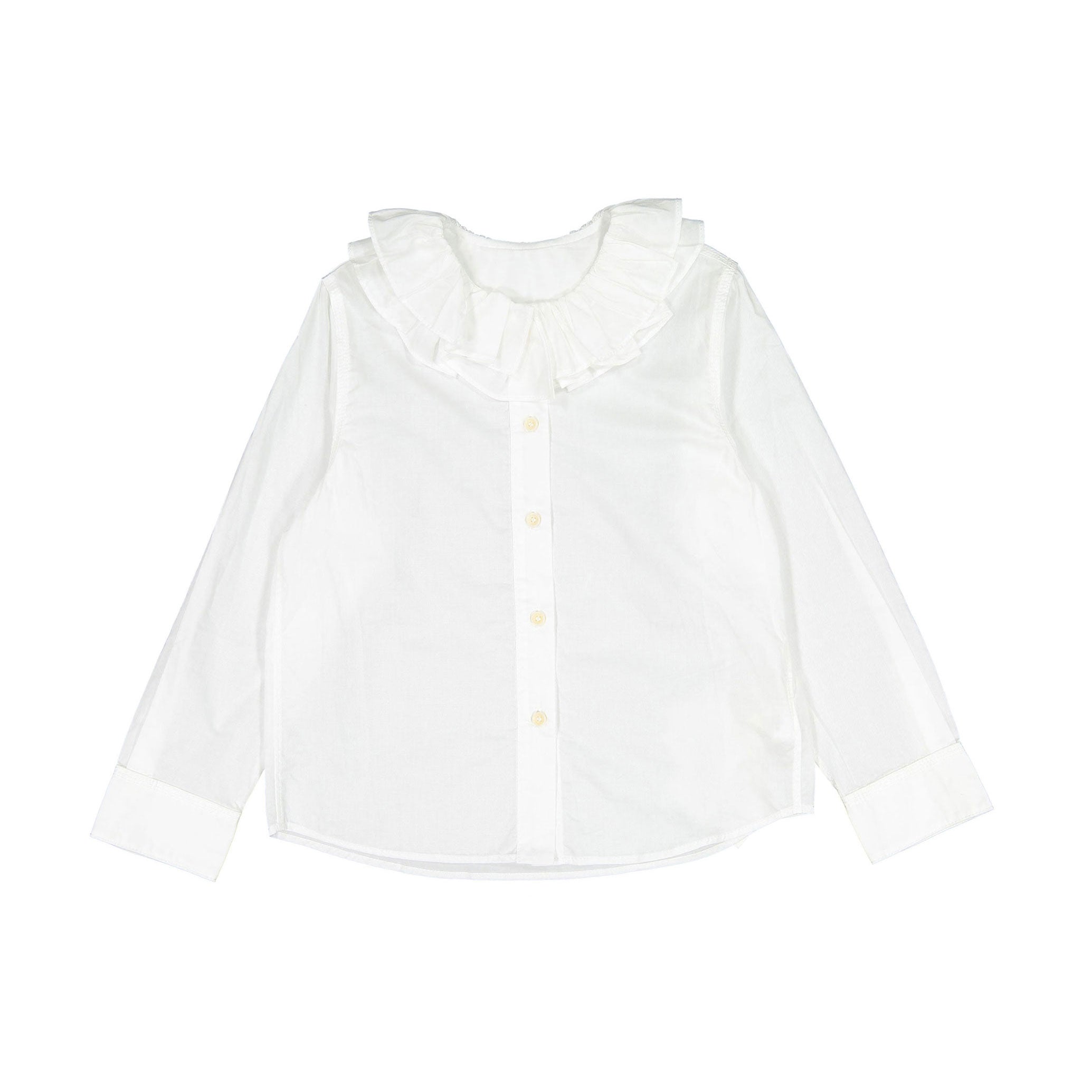 JNBY Off White Ls Shirt With Ruffle Detail – Ladida