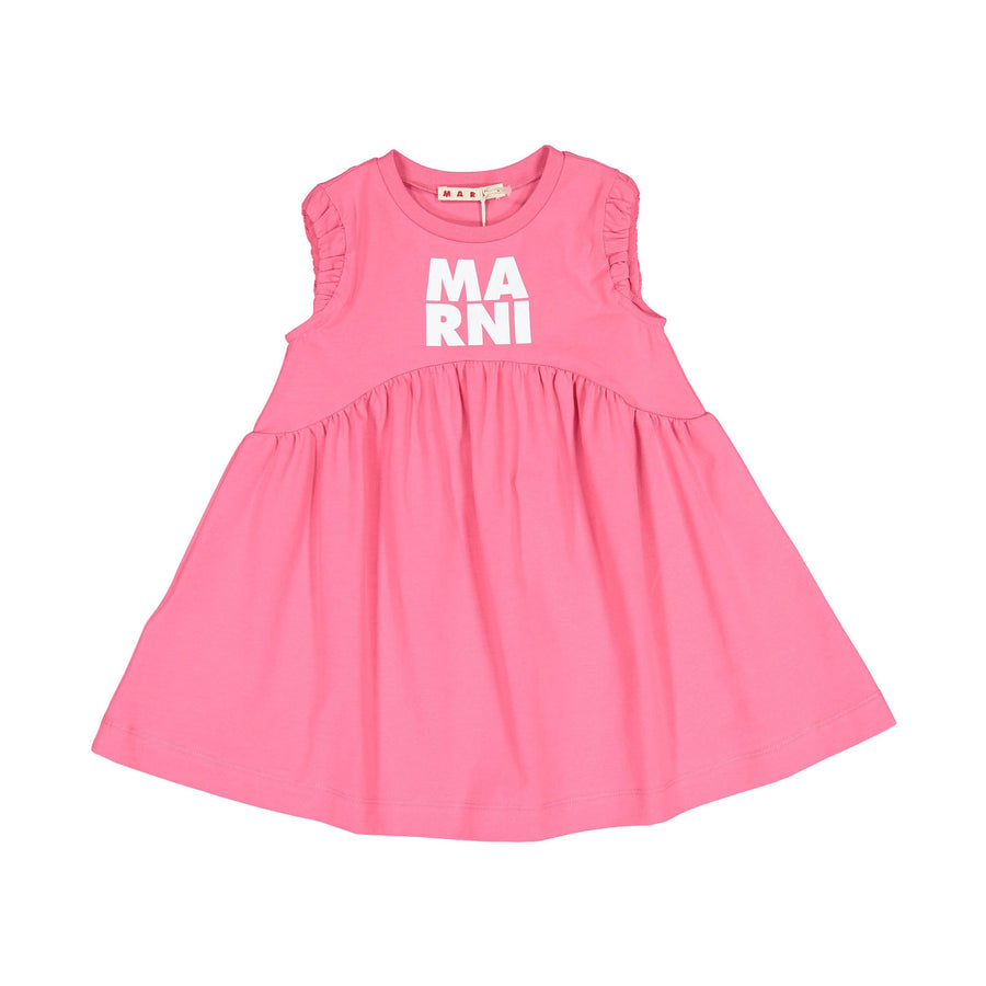 Marni Hot Pink Logo Dress