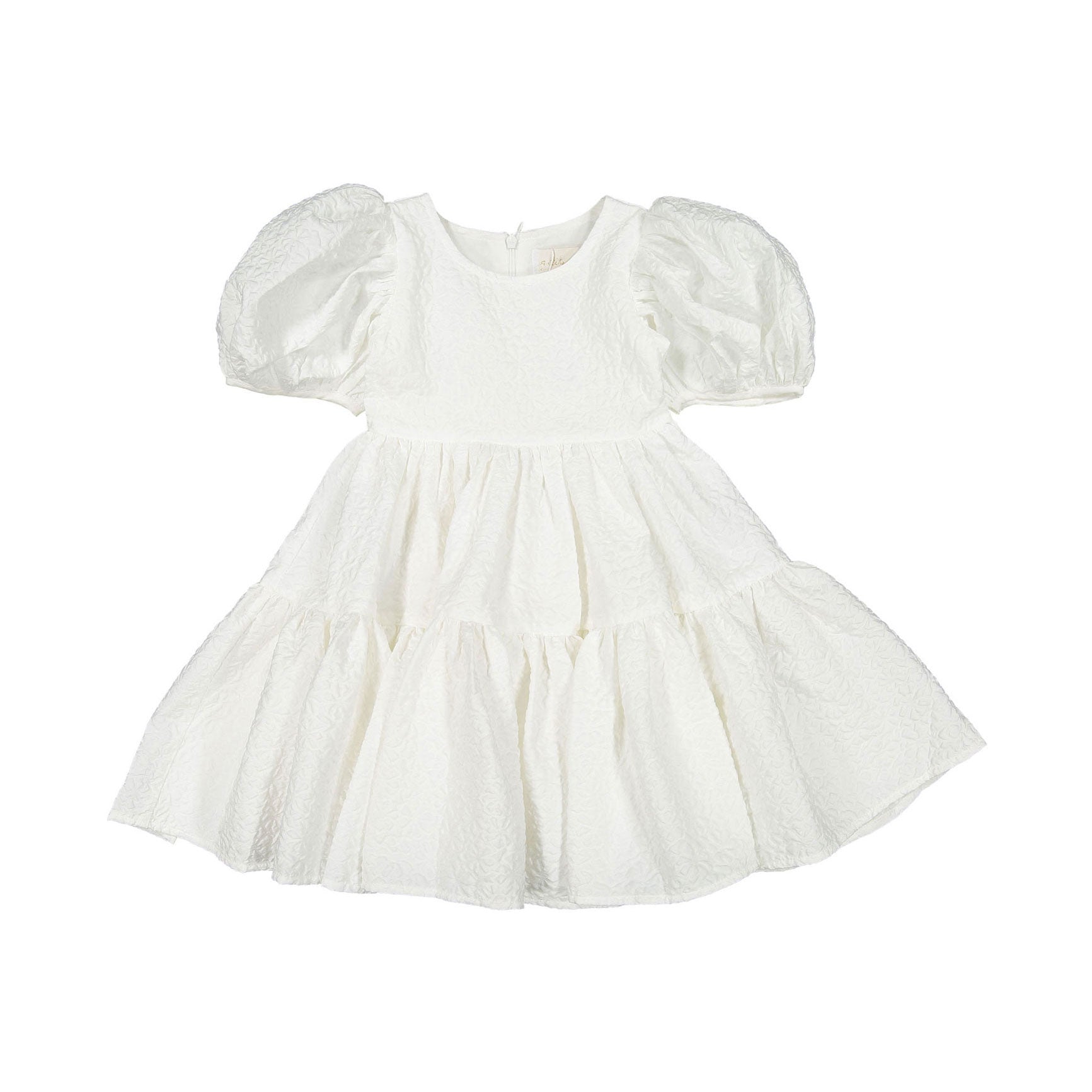 Petite Amalie White Ella Matelasse Dress – Ladida