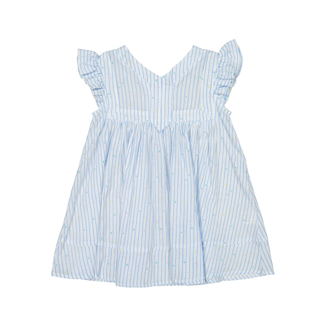 Morley White Dotty Honey Dress With Ruffles On Shoulder