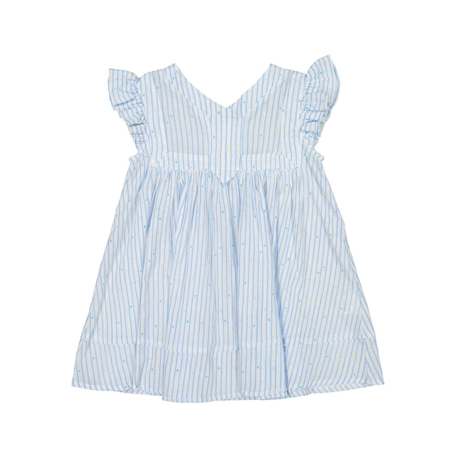 Morley White Dotty Honey Dress With Ruffles On Shoulder – Ladida