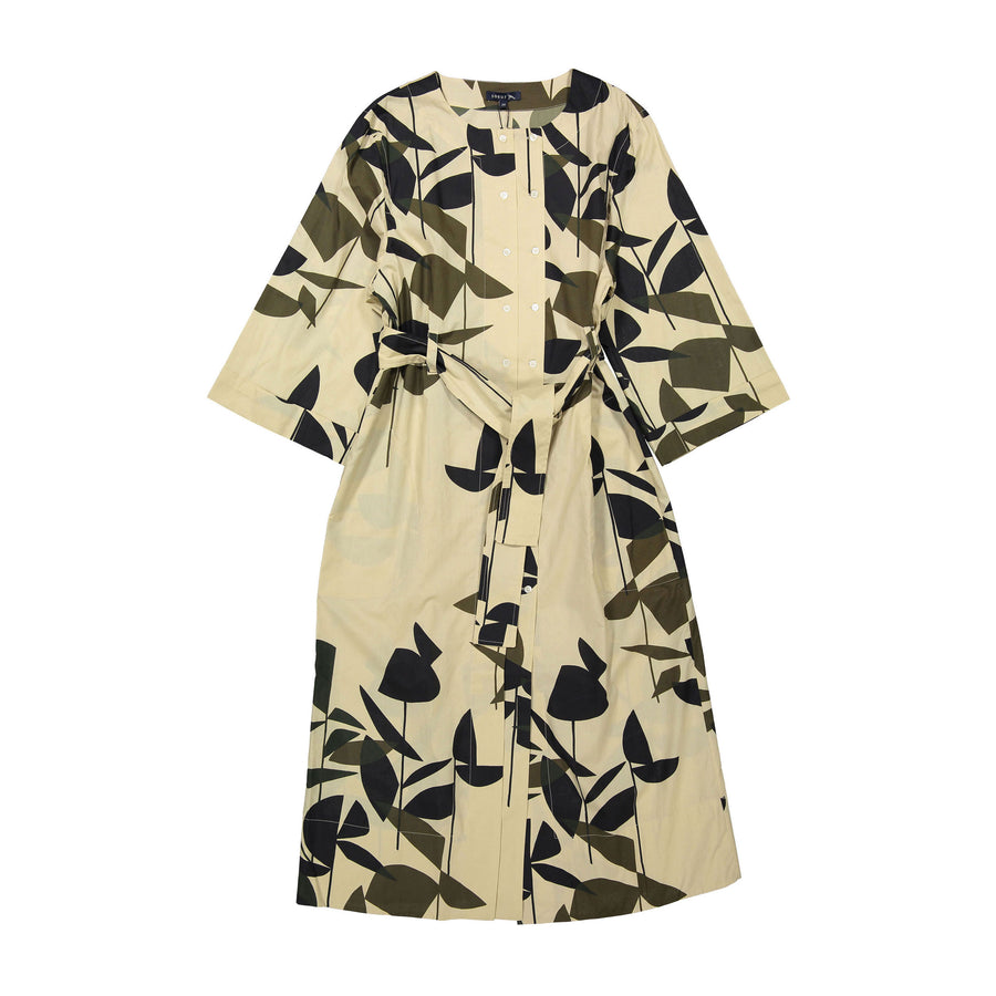 Soeur Dark Green/Beige Uruguay Dress – Ladida