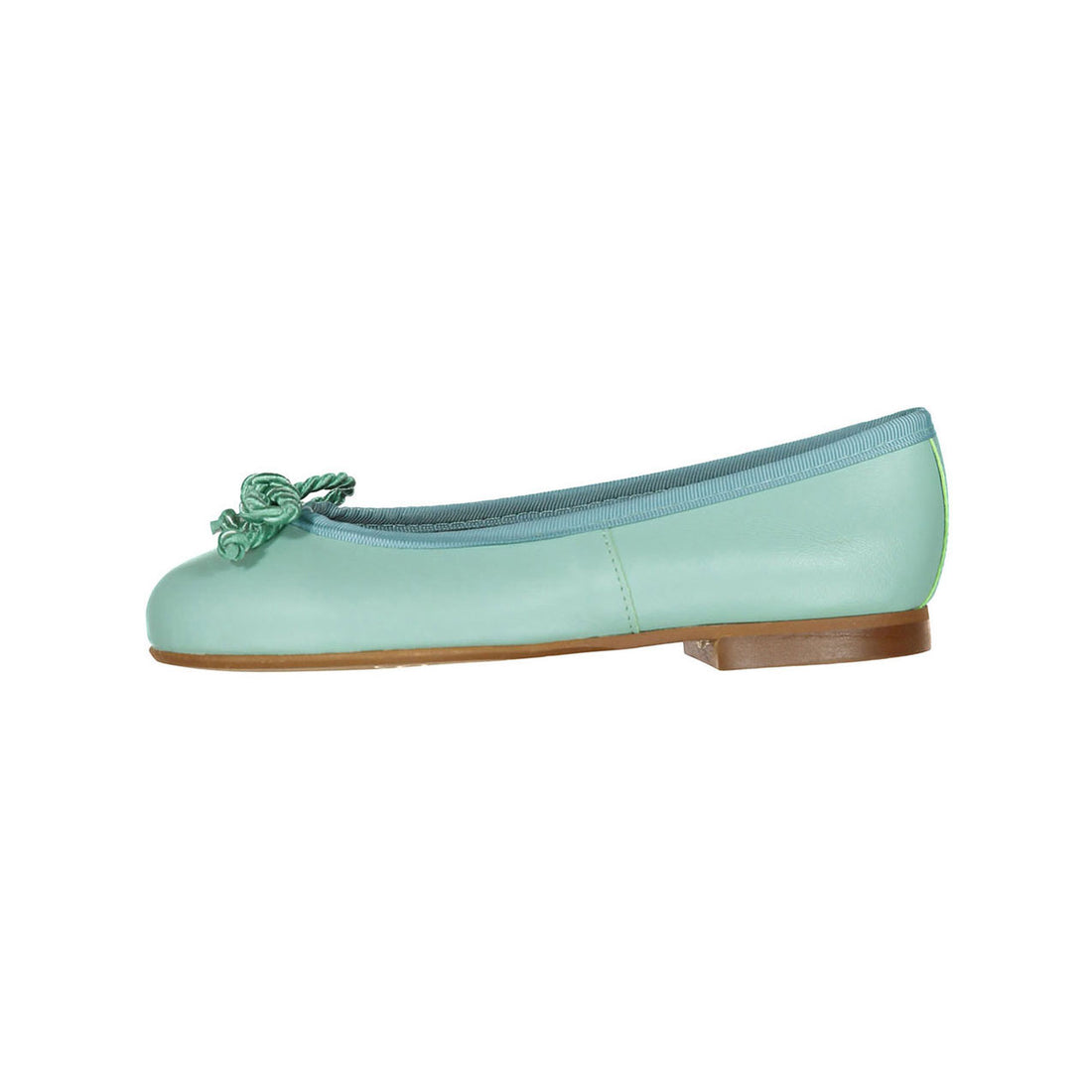 Papanatas Aqua Leather Ballet Flats – Ladida