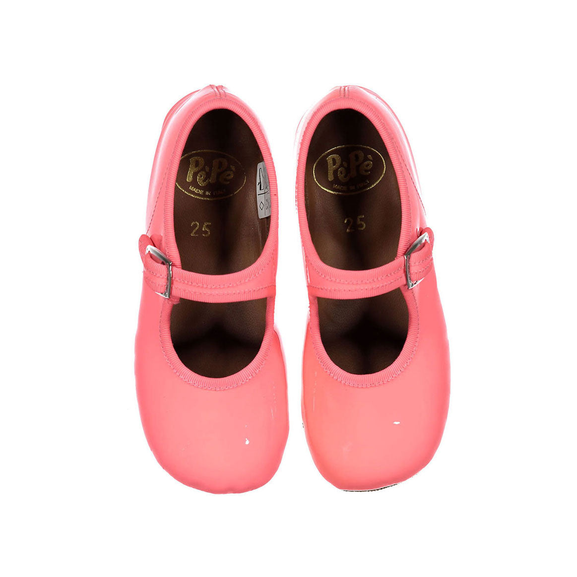 Pèpè touch-strap ballerina shoes - Pink