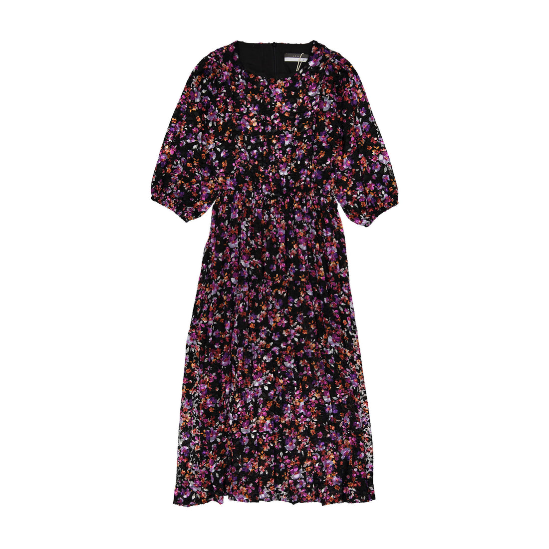 ROWE Black Crushed Floral Dress – Ladida