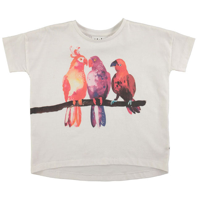 Molo White Parrot Tee