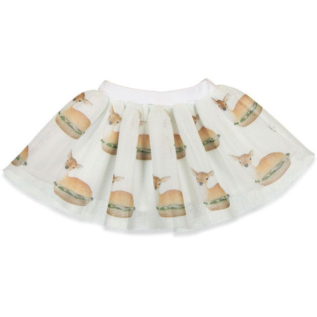 Caroline Bosmans Light Bambi Burger Mesh Skirt