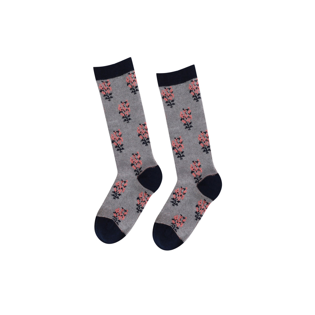 JNBY Grey Floral Socks