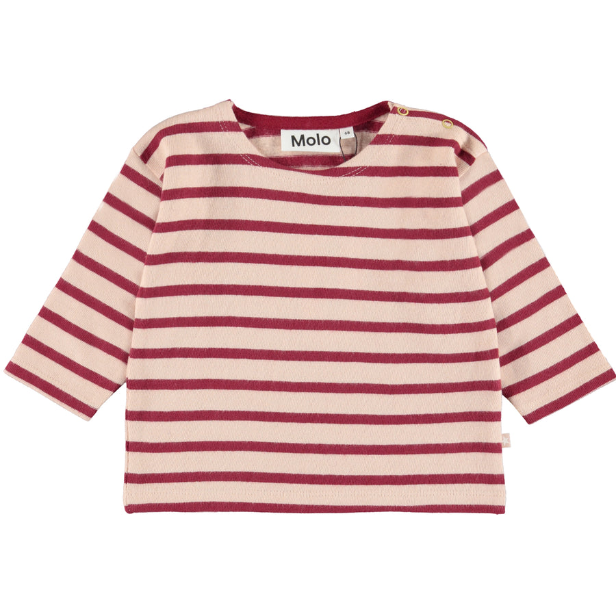 Molo Velvety Rose Stripe Edarko Tee