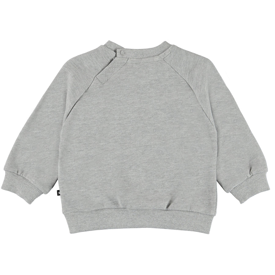 Molo Grey Melange Disc Sweatshirt