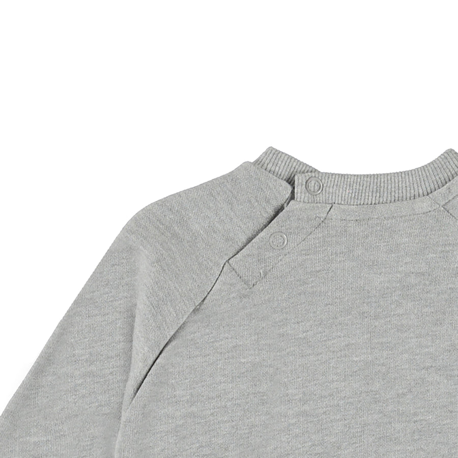 Molo Grey Melange Disc Sweatshirt