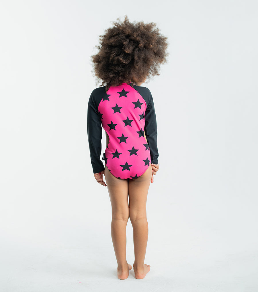 NUNUNU Hot Pink Star Cut Out Swimsuit