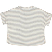 Buho Light Grey Stripes Baby Shirt