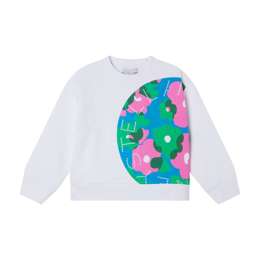 Stella McCartney Active Sweatshirt With Flowers Stella Logo