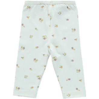 Bebe Organic Violet Flowers Adele Baby Leggings