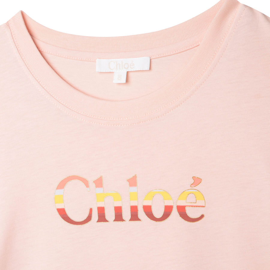 Chloe Pink Logo Dress