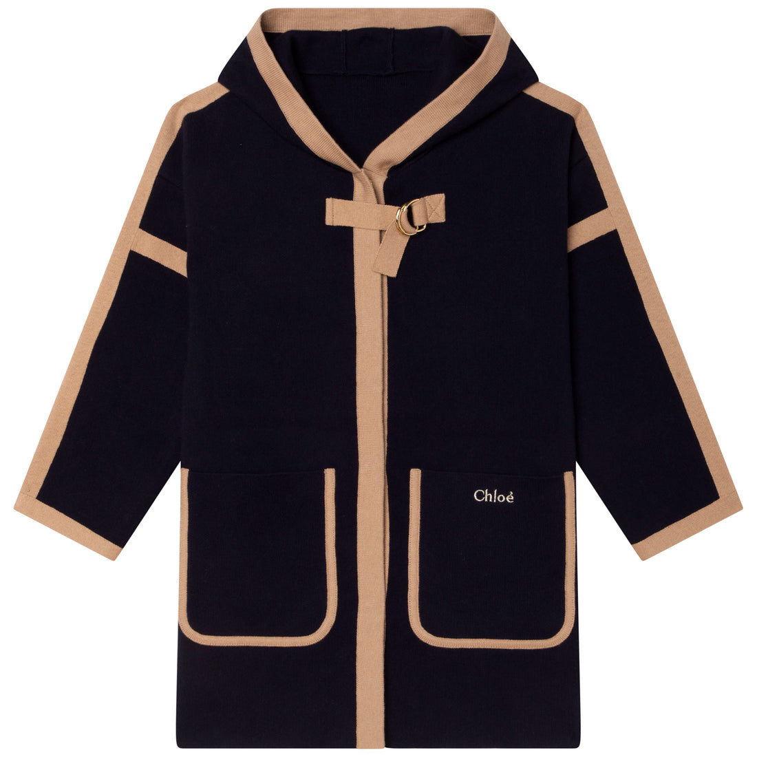 Chloe Navy Knitted Jacket