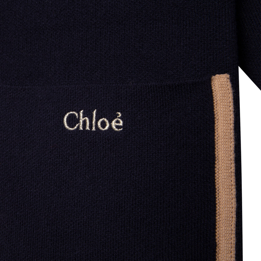 Chloe Navy Knitted Jacket