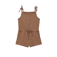 Little Hedonist Caf� Au Lait Playsuit