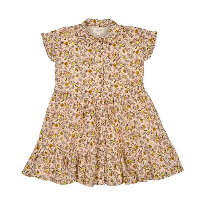 Louis Louise Saffron Romantic Flower Mauricette Dress