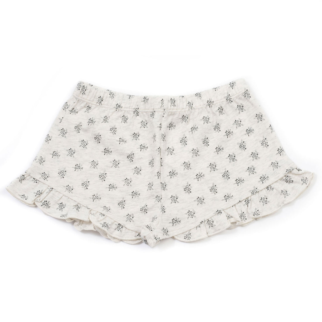 Bonton Grey Floral Shorts