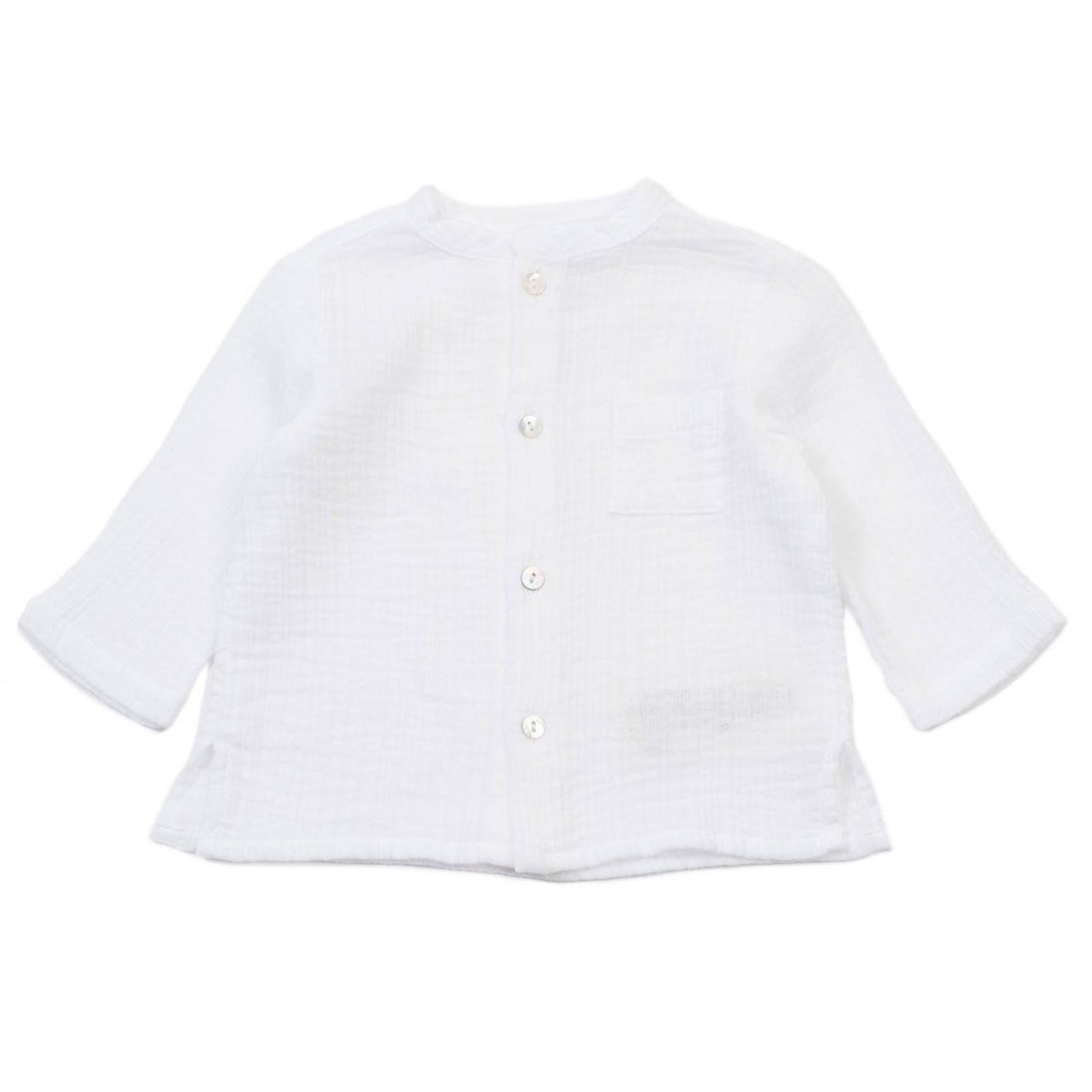 Bonton White Crepe Baby Tunic