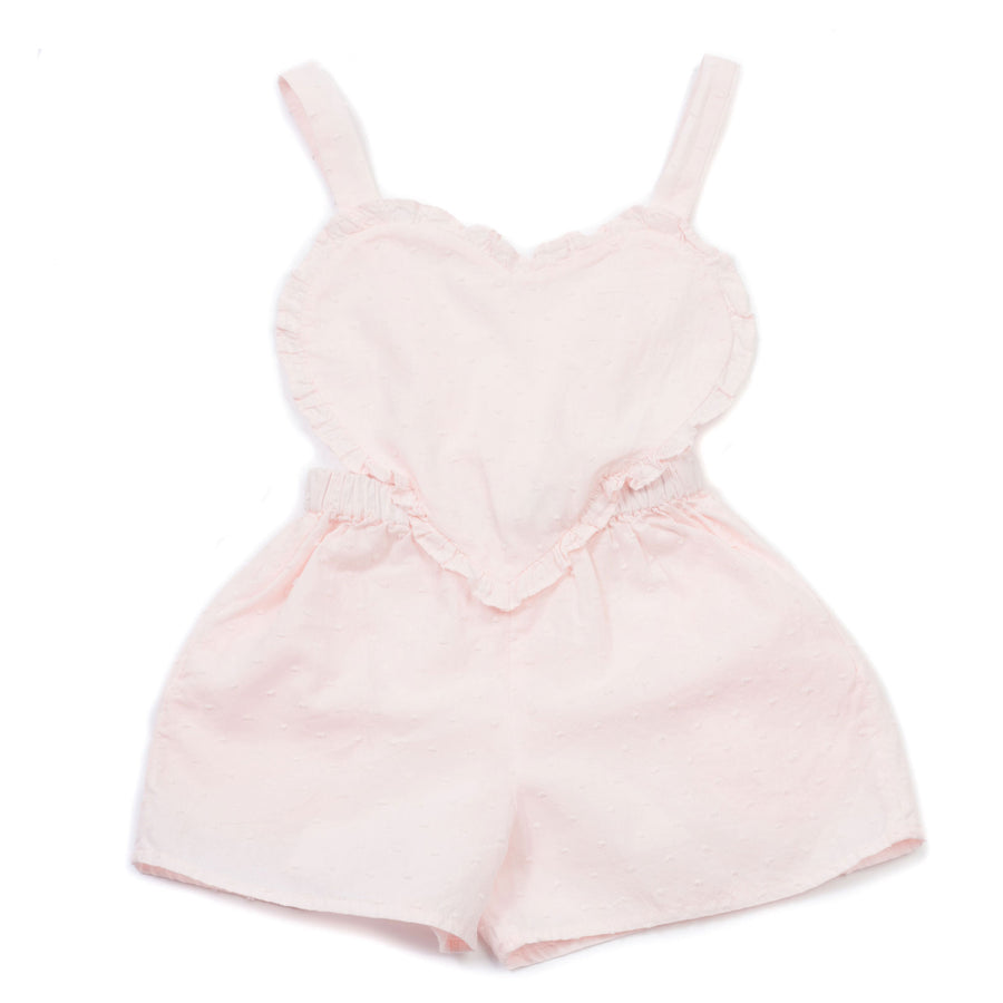 Bonton Rose Blossom Heart Romper