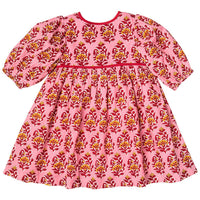 Pink Chicken Jade Dress - Pink Posey Block Print