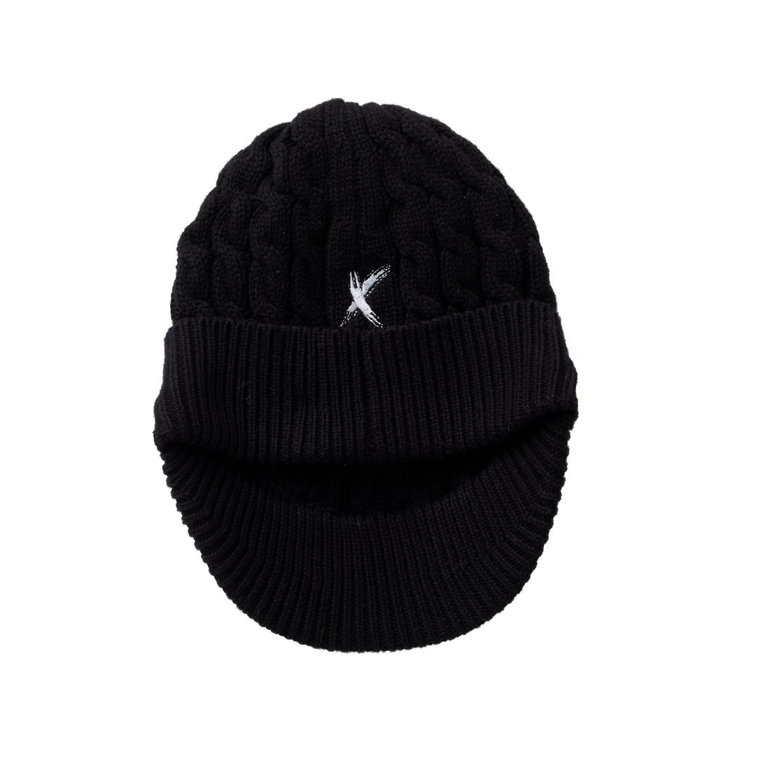 Hey Kid Black Knit Visor Hat