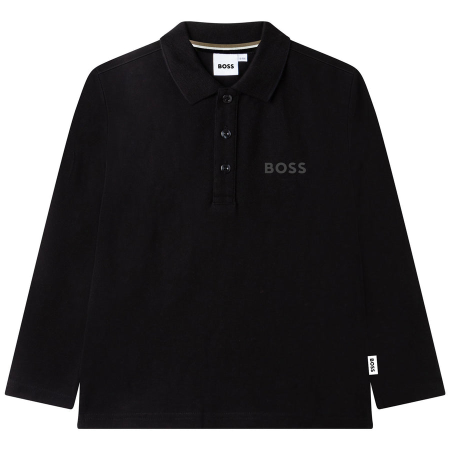 Hugo Boss Black Long Sleeve Polo