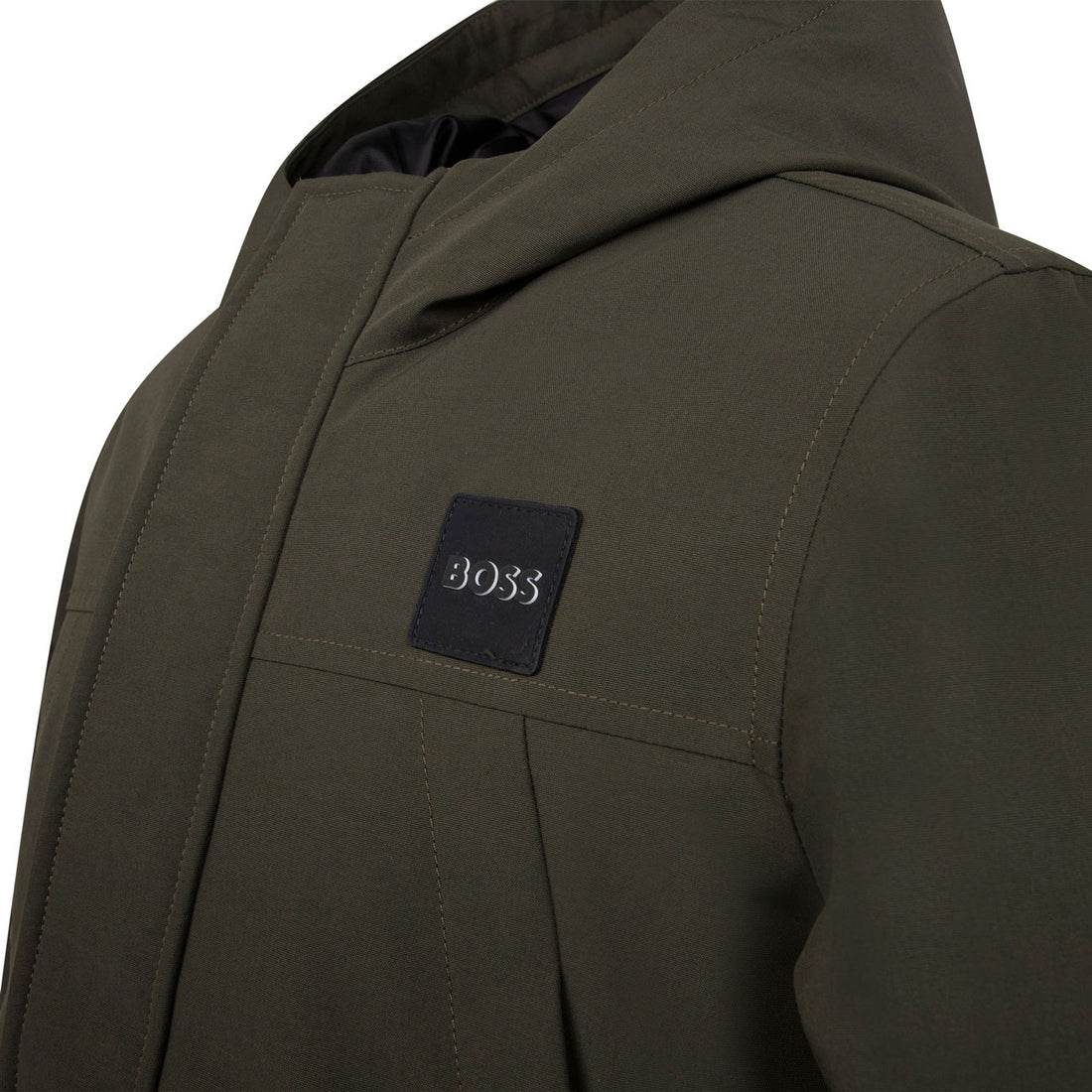 Hugo Boss Forest Green Hooded Parka