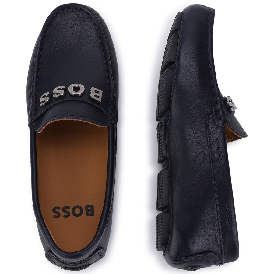 Hugo Boss Navy Moccasin