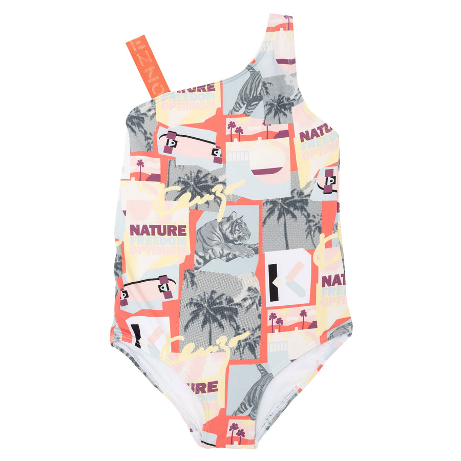 Kenzo Coral Nature Print Swimsuit