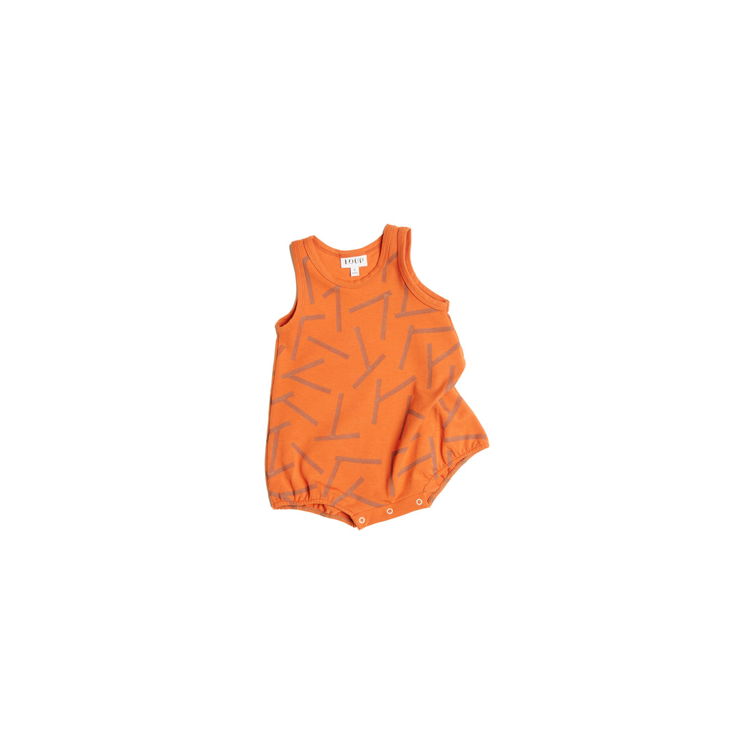 Loup Orange Sola Romper