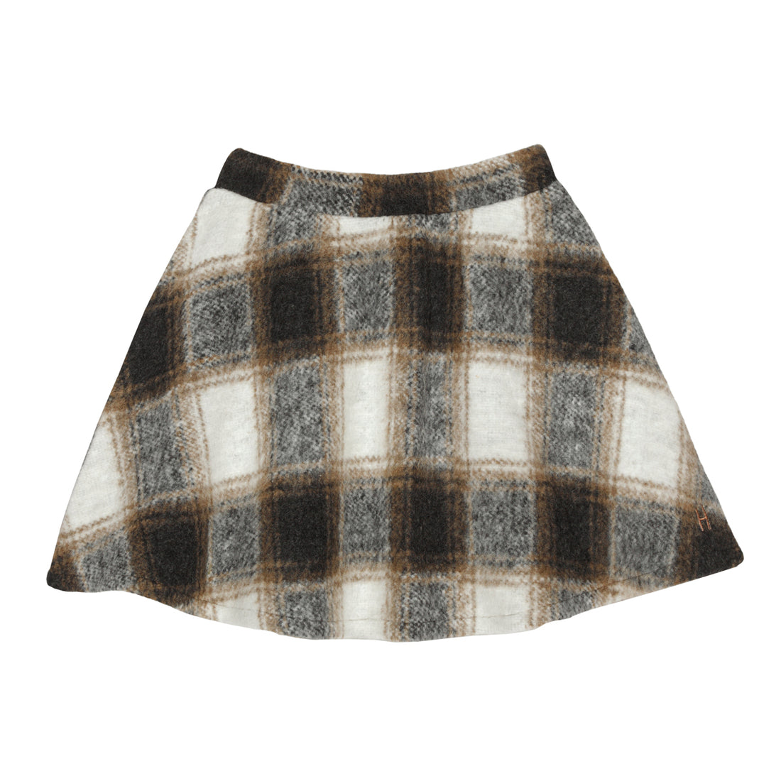 Little Hedonist Flanel Jacquard Pleated Mesa Skirt