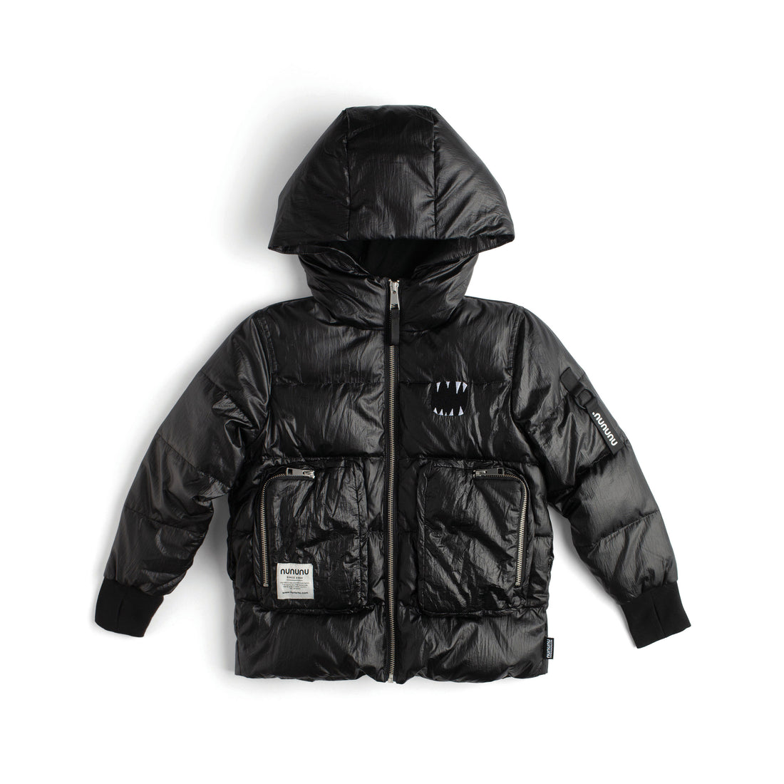 NUNUNU Black Mega Pockets Down Jacket