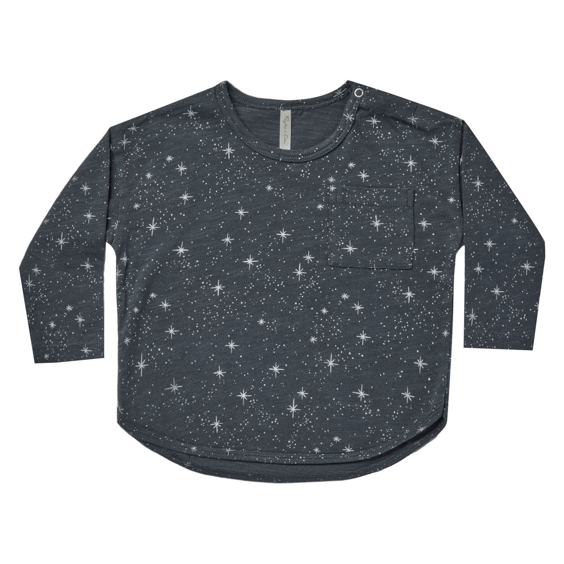 Rylee and Cru Long Sleeve Pocket Tee || Night Sky