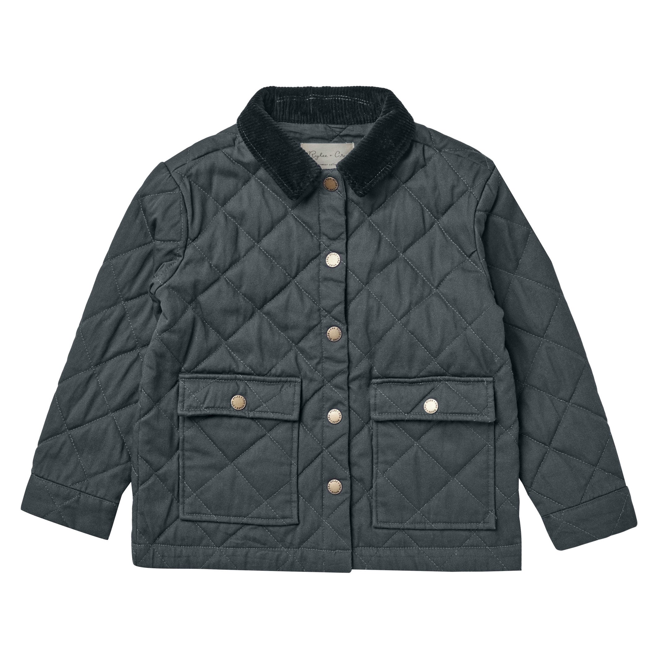 Rylee and Cru Long Quilted Coat || Navy – Ladida