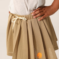 raquette Warm Sand Mesh Tennis Skirt