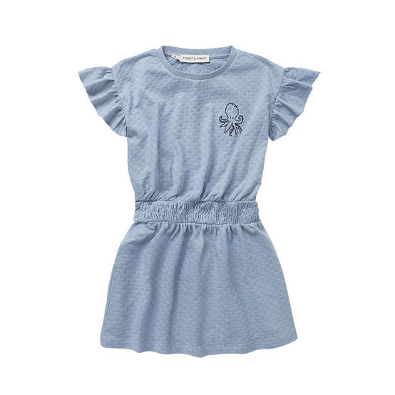 Sproet and Sprout Sky Blue Octopus Ruffle Dress – Ladida