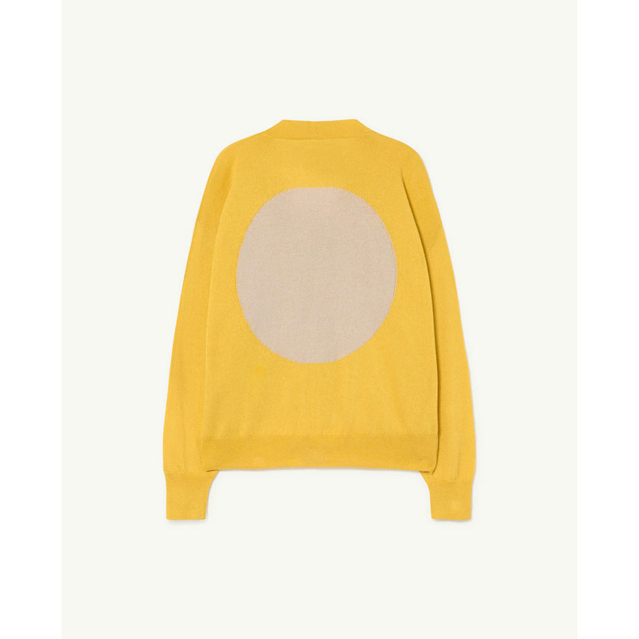 The Animals Observatory Yellow Racoon Kids Cardigan