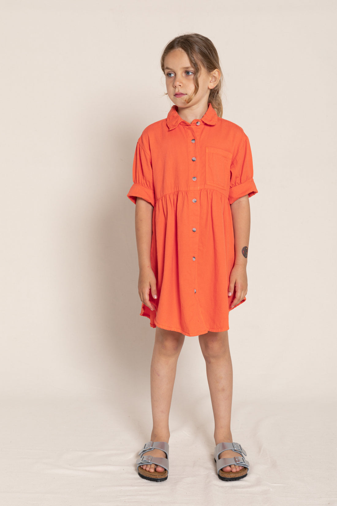 Finger in the Nose Sonya Pop Orange Shirt Dress